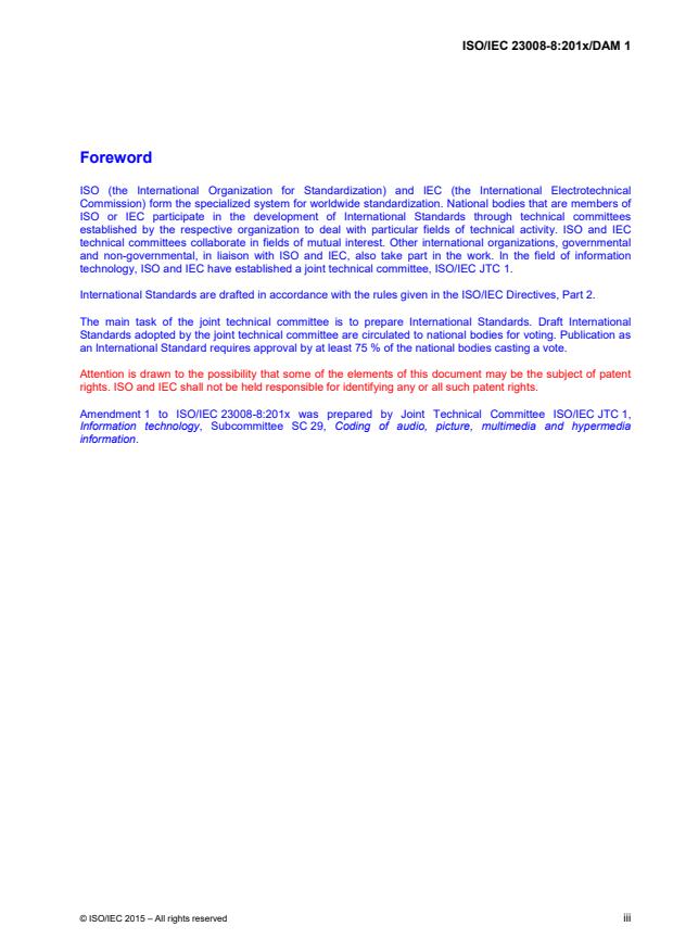 ISO IEC 23008 8 2015 DAmd 1 Conformance Testing For Multiview Main iso-iec-23008-8-2015-damd-1-conformance-testing-for-multiview-main