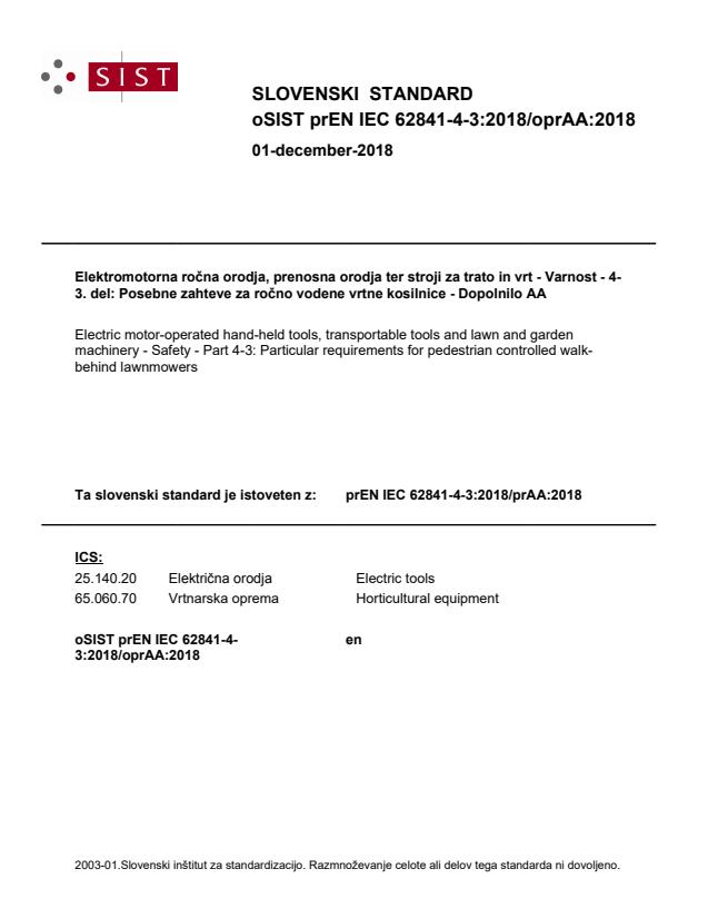 prEN IEC 62841-4-3:2018/oprAA:2018