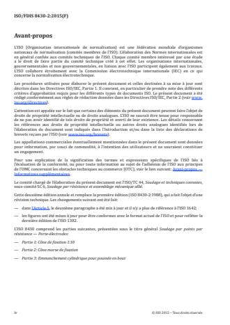 ISO 8430-2:2016 ISO 8430-2:2016 - Soudage par points par résistance -- Porte-électrodes - Page 4 preview