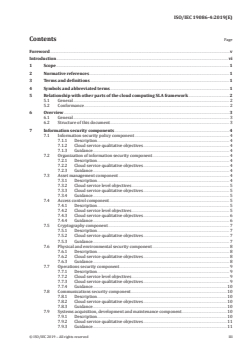ISO/IEC 19086-4:2019 - Cloud computing — Service level agreement (SLA) framework — Part 4: Components of security and of protection of PII
Released:1/29/2019 - Page 3 preview