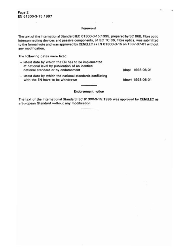EN 61300-3-15:1997 EN 61300-3-15:1999 - Page 4 preview