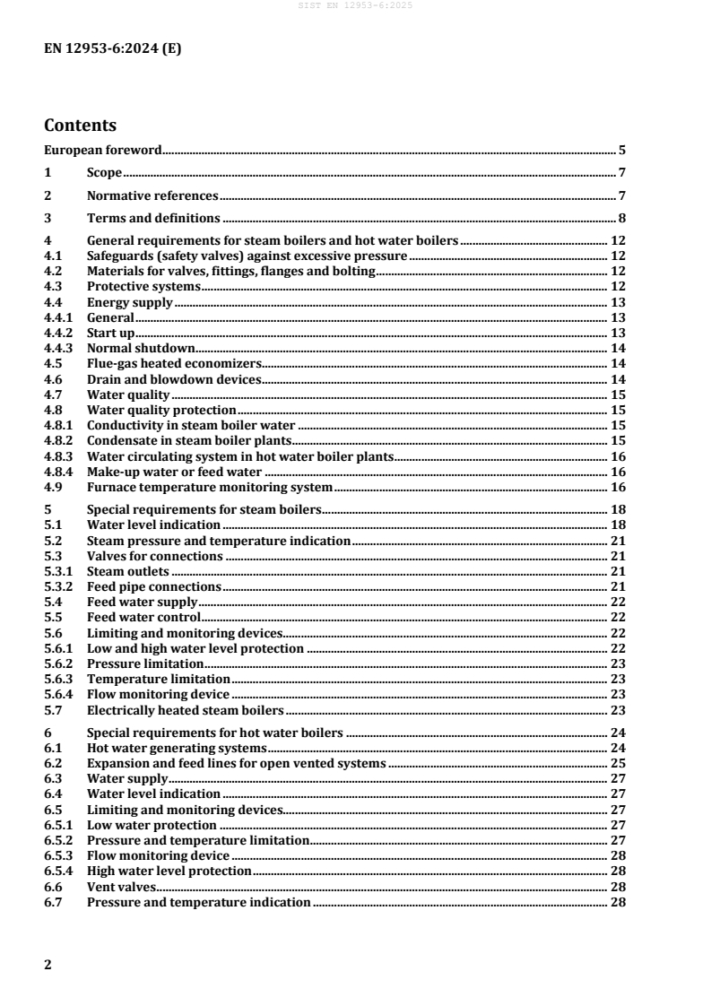 SIST EN 12953-6:2025 SIST EN 12953-6:2025 - Page 4 preview