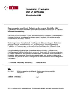 EN 50715:2022 - Page 1 preview