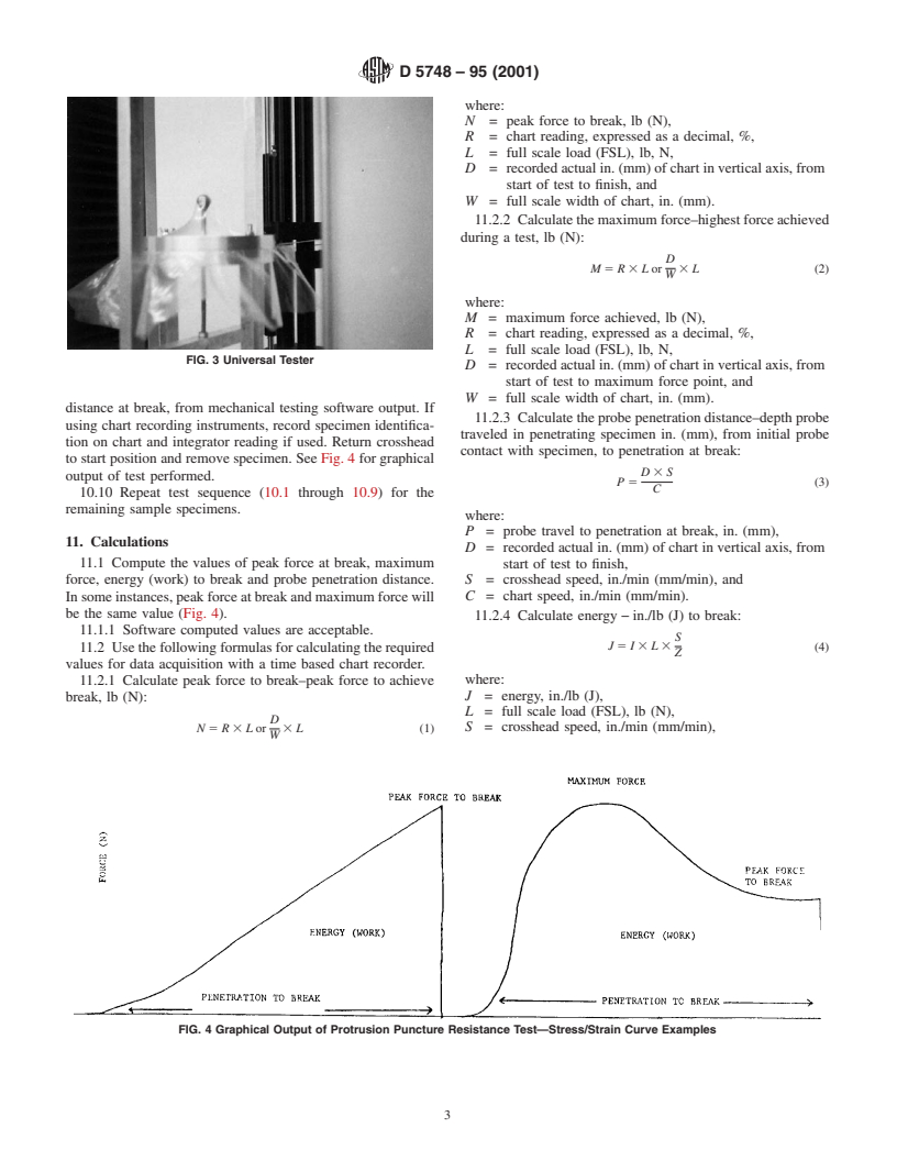 ASTM D5748-95(2001) - Standard Test Method for Protrusion Puncture Resistance of Stretch Wrap Film