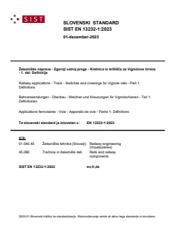 SIST EN 13232-1:2023 - Page 1 preview