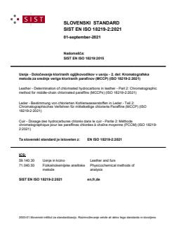 SIST EN ISO 18219-2:2021 - Page 1 preview