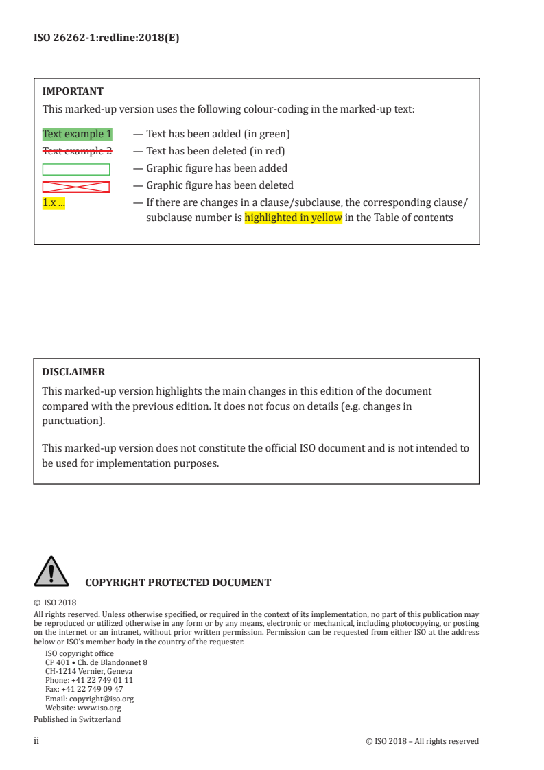 ISO 26262-1:2018 REDLINE ISO 26262-1:2018 - Road vehicles — Functional safety — Part 1: Vocabulary
Released:12/17/2018 - Page 2 preview