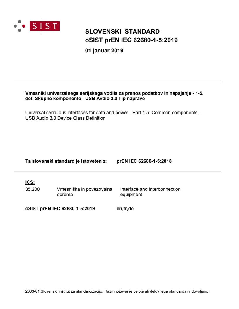 prEN IEC 62680-1-5:2019 - BARVE