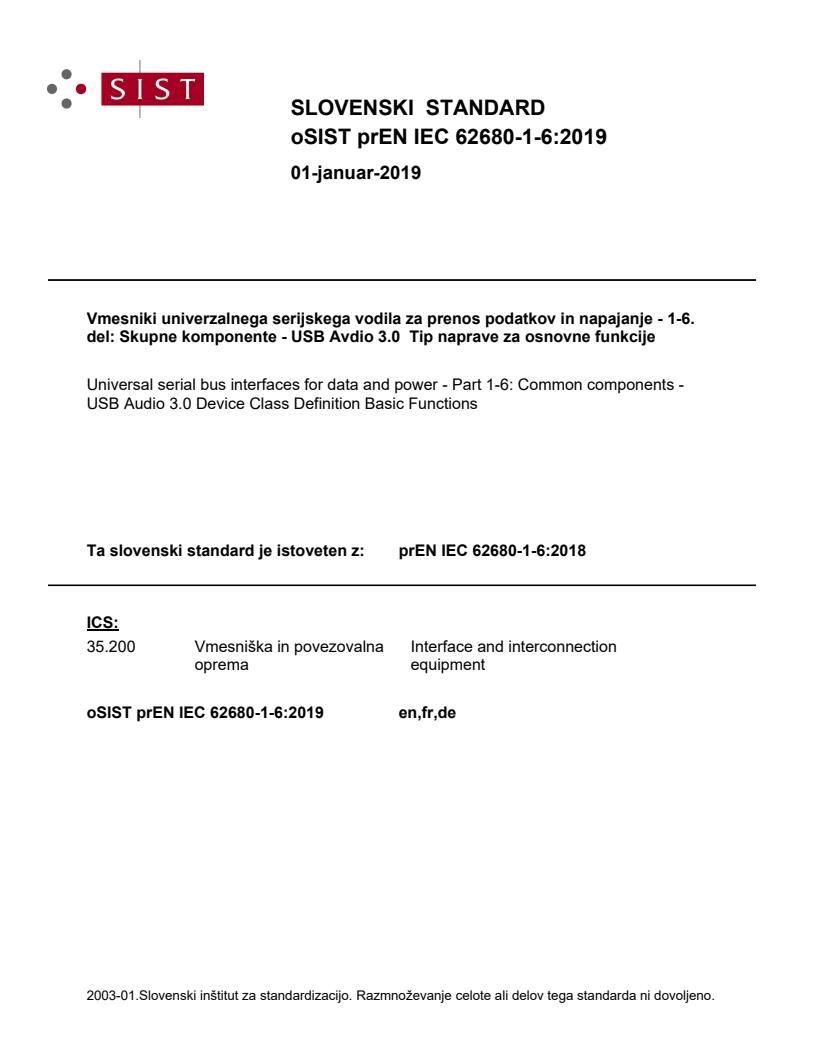 prEN IEC 62680-1-6:2019 - BARVE