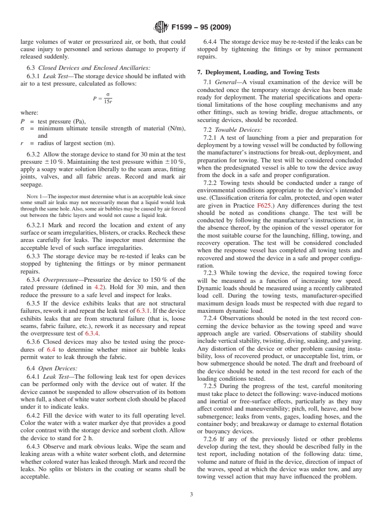 ASTM F1599-95(2009) - Standard Guide for Collecting Performance Data on Temporary Storage Devices