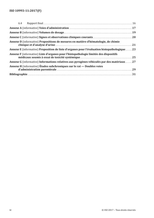 ISO 10993-11:2017 ISO 10993-11:2017 - Évaluation biologique des dispositifs médicaux - Page 4 preview