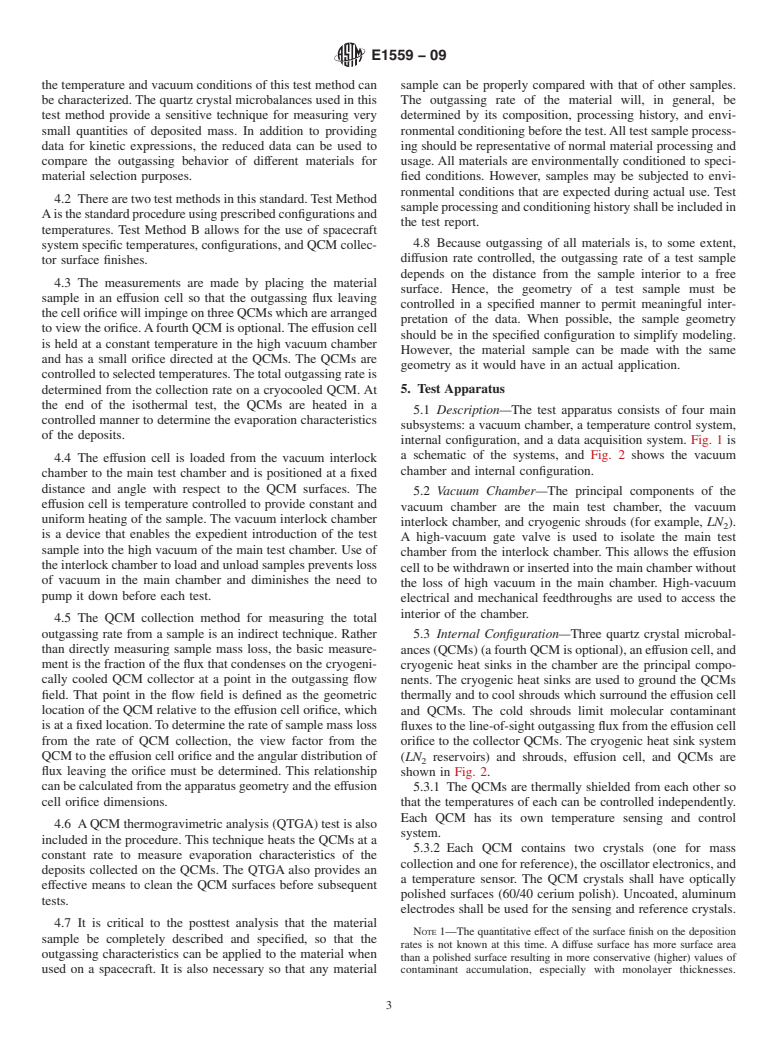 ASTM E1559-09 - Standard Test Method for Contamination Outgassing Characteristics of Spacecraft Materials