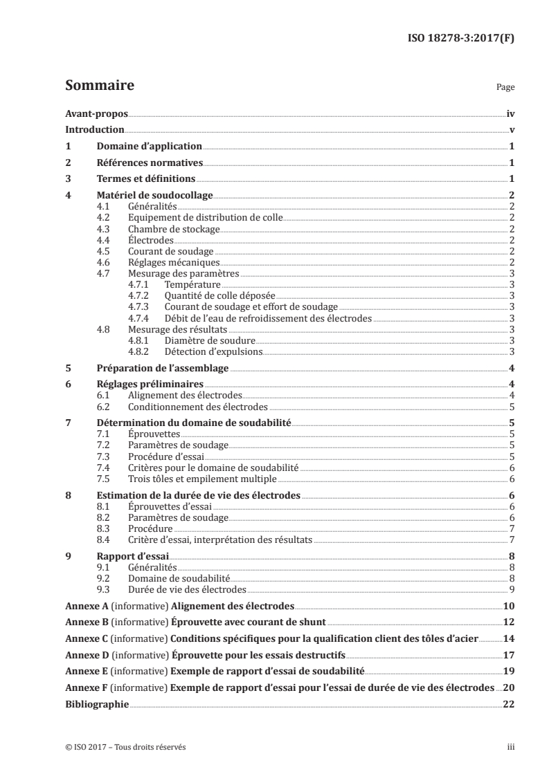 ISO 18278-3:2017 ISO 18278-3:2017 - Soudage par résistance — Soudabilité — Partie 3: Méthodes d'évaluation de l'aptitude au soudocollage par
points
Released:8/10/2017