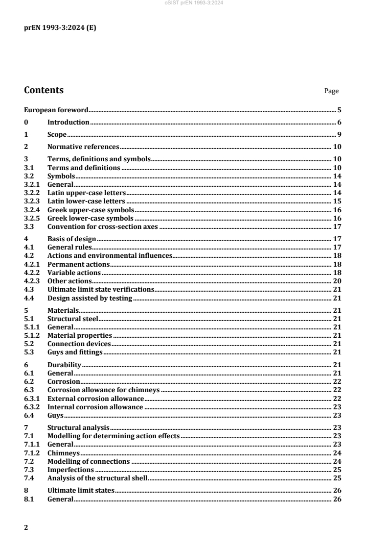 FprEN 1993-3 prEN 1993-3:2024 - Page 4 preview