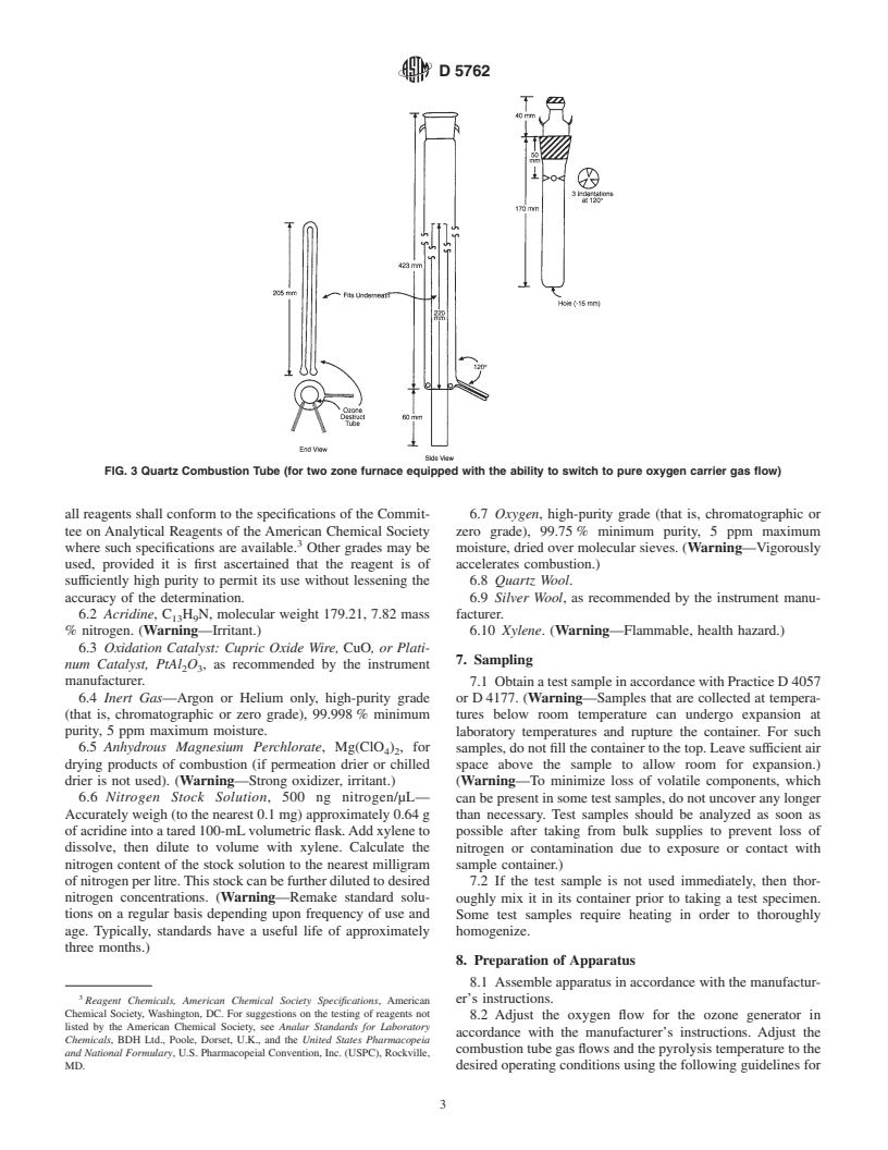 ASTM D5762-02 - Standard Test Method for Nitrogen in Petroleum and Petroleum Products by Boat-Inlet Chemiluminescence