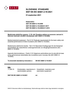 EN IEC 60601-2-19:2021 - Page 1 preview