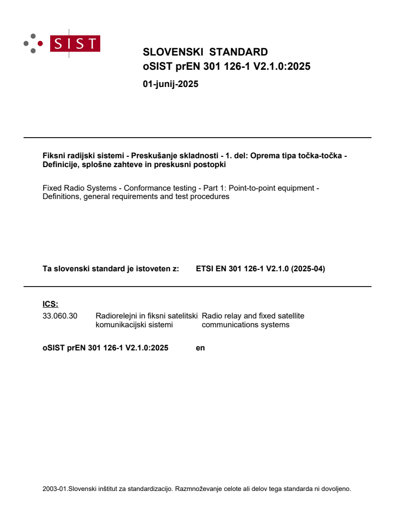 prEN 301 126-1 V2.1.0:2025