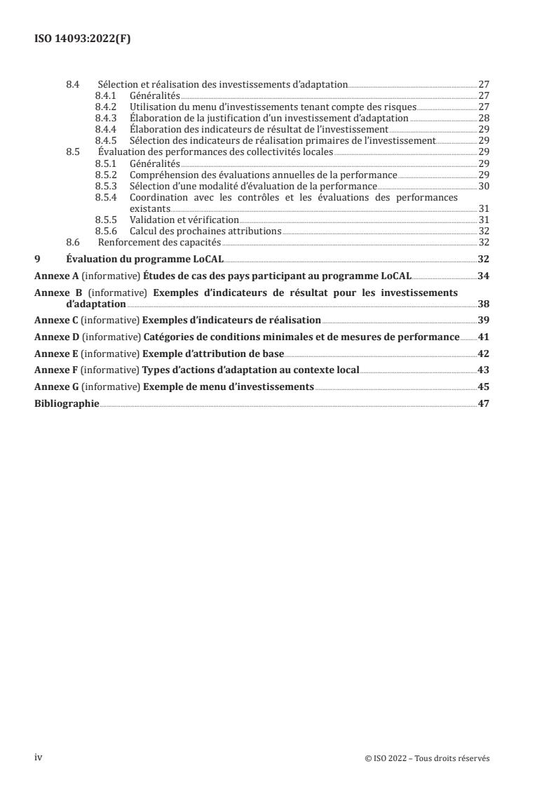 ISO 14093:2022 ISO 14093:2022 - Mechanism for financing local adaptation to climate change — Performance-based climate resilience grants — Requirements and guidelines
Released:22. 11. 2022 - Page 4 preview