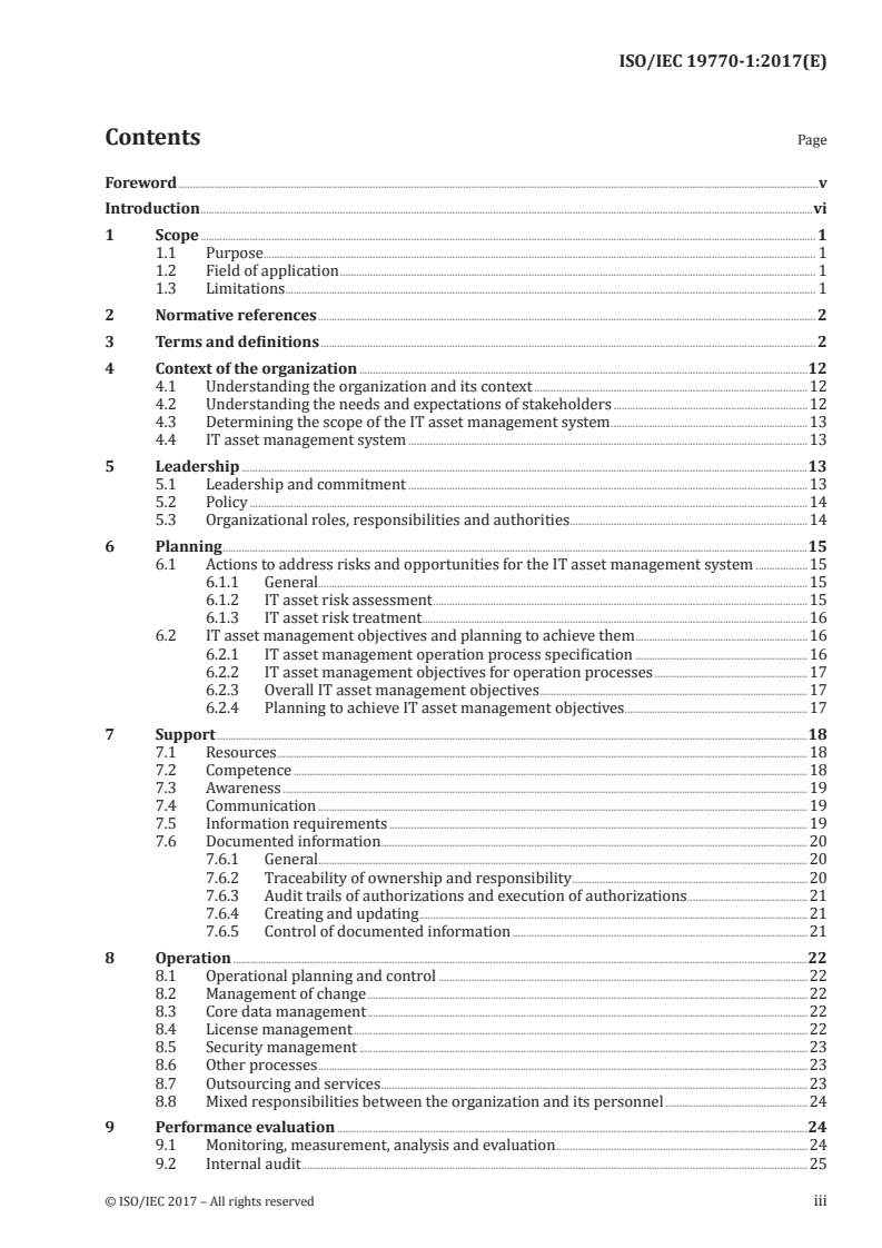 ISO/IEC 19770-1:2017 - Information technology — IT asset management — Part 1: IT asset management systems — Requirements
Released:12/7/2017