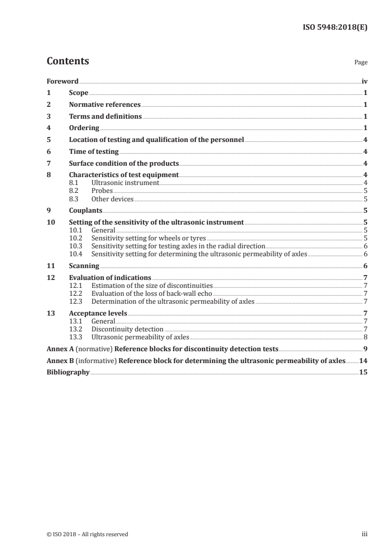 ISO 5948:2018 ISO 5948:2018 - Railway rolling stock material — Ultrasonic acceptance testing
Released:12/12/2018
