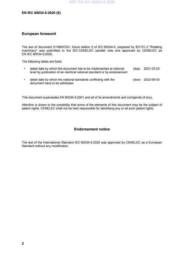 SIST EN IEC 60034-5:2020 SIST EN IEC 60034-5:2020 - BARVE - Page 4 preview