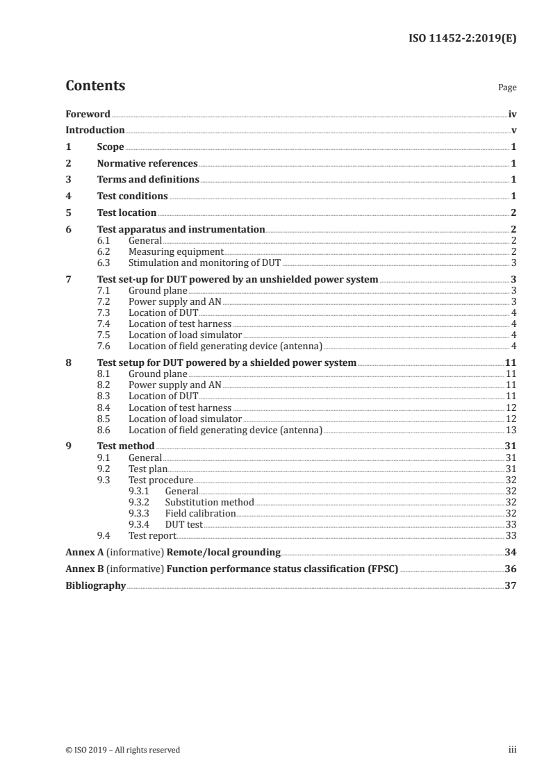 ISO 11452-2:2019 - Road vehicles — Component test methods for electrical disturbances from narrowband radiated electromagnetic energy — Part 2: Absorber-lined shielded enclosure
Released:1/10/2019