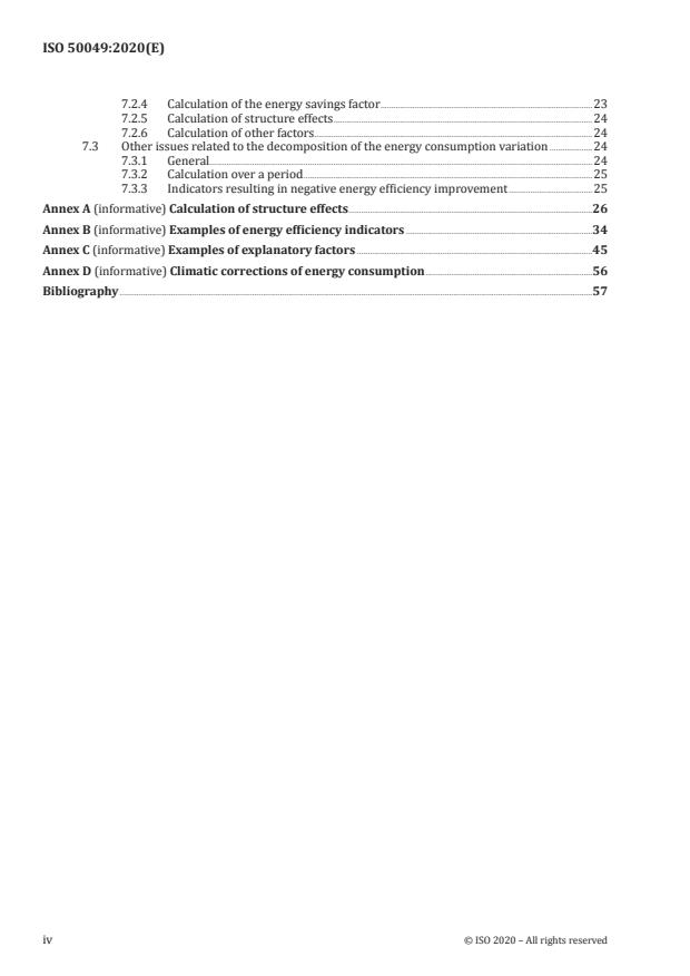 ISO 50049:2020 ISO 50049:2020 - Calculation methods for energy efficiency and energy consumption variations at country, region and city levels - Page 4 preview