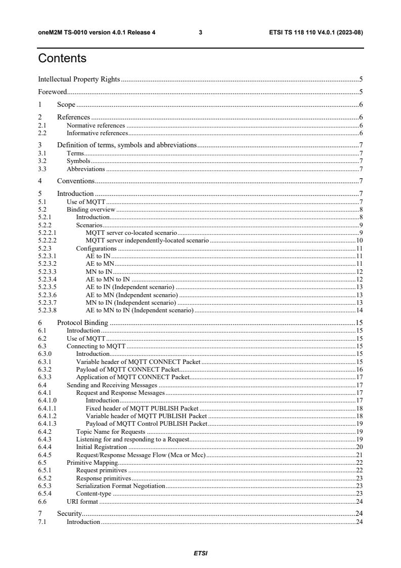 ETSI TS 118 110 V4.0.1 (2023-08) - oneM2M; MQTT Protocol Binding ...