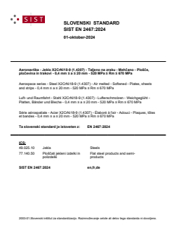 SIST EN 2467:2024 SIST EN 2467:2024 - Page 1 preview
