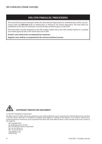 ISO 11850:2011/Amd 1:2016 ISO 11850:2011/Amd 1:2016 - Page 2 preview