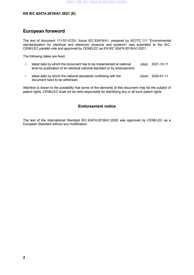 EN IEC 62474:2019/A1:2021 EN IEC 62474:2019/A1:2021 - Page 4 preview