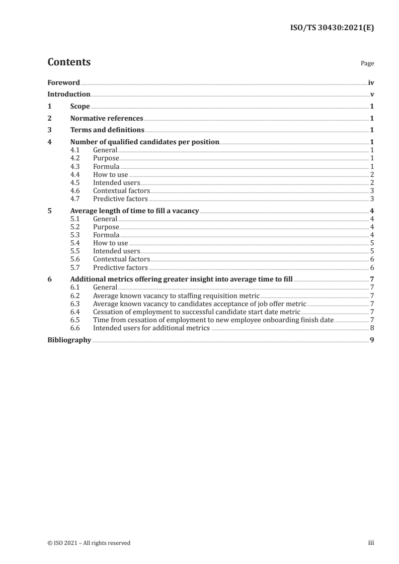 ISO/TS 30430:2021 - Human resource management — Recruitment metrics cluster
Released:4/30/2021