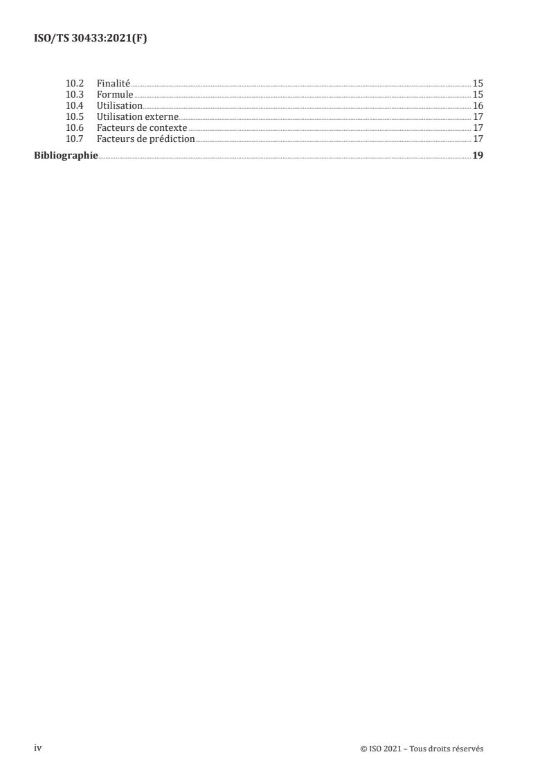 ISO/TS 30433:2021 ISO/TS 30433:2021 - Human resource management — Succession planning metrics cluster
Released:2/14/2022 - Page 4 preview