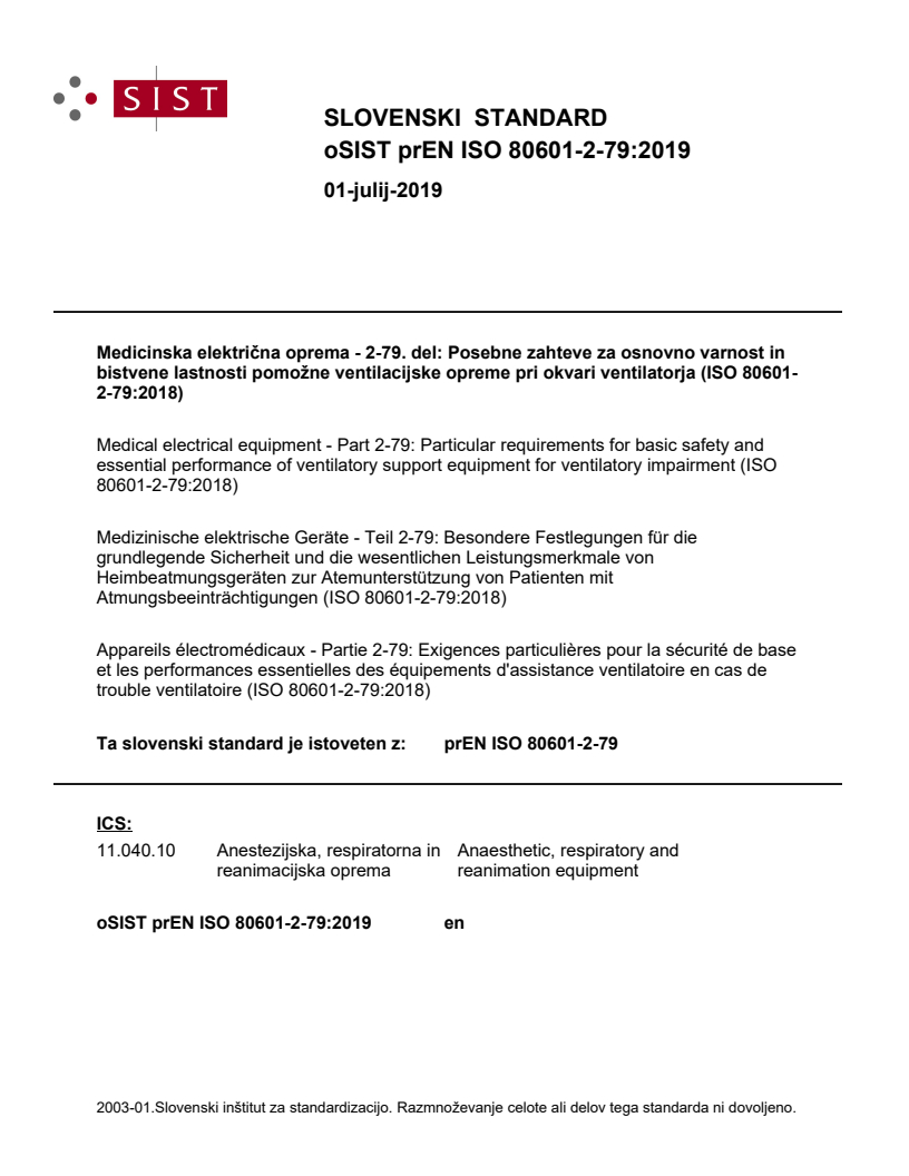 prEN ISO 80601-2-79:2019