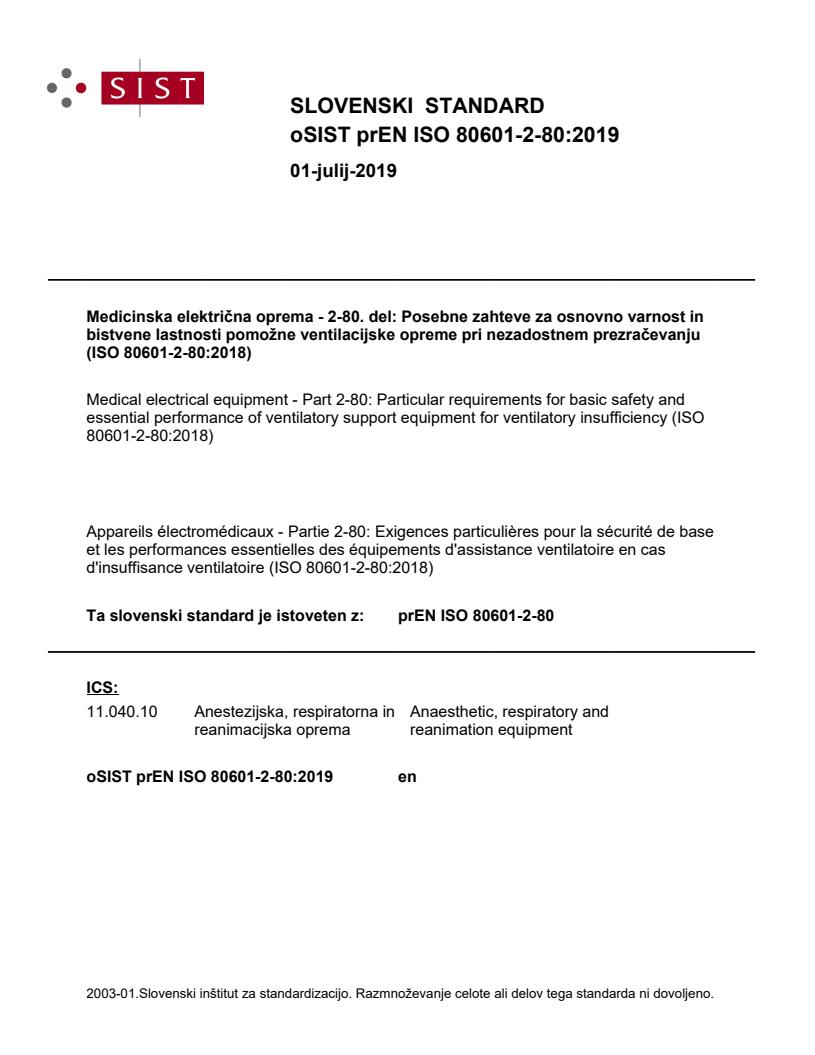 prEN ISO 80601-2-80:2019