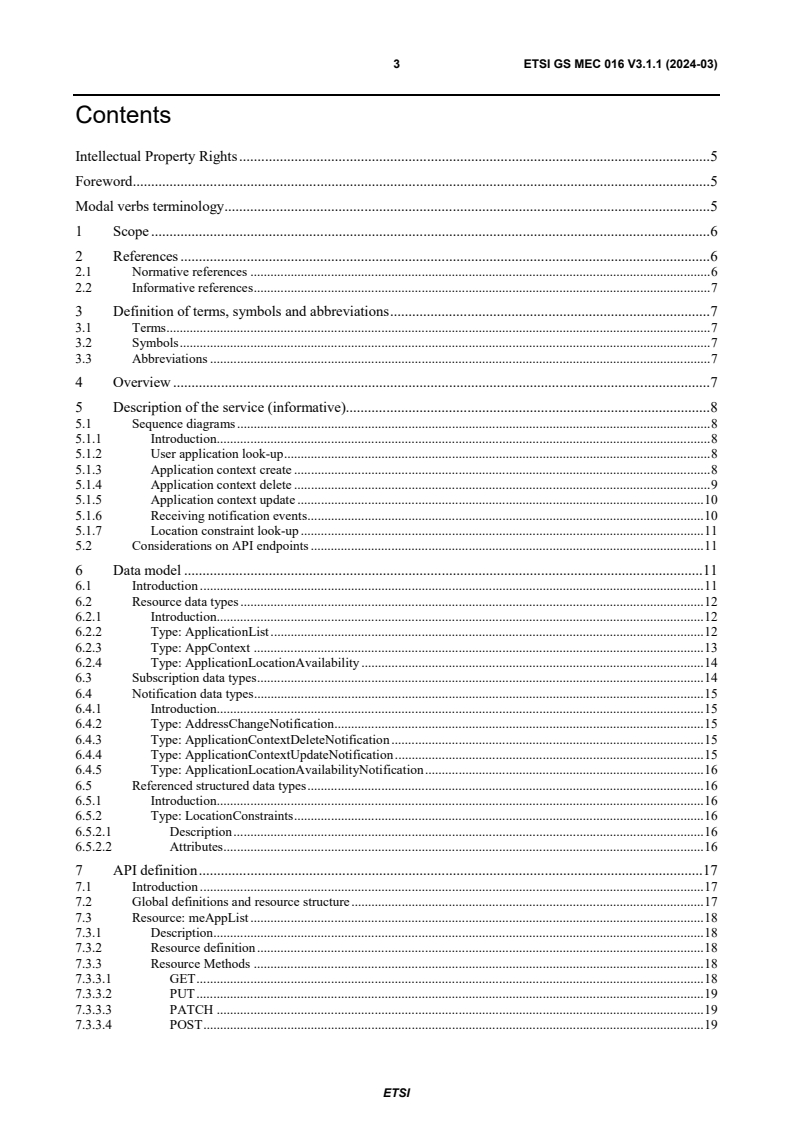ETSI GS MEC 016 V3.1.1 (2024-03) ETSI GS MEC 016 V3.1.1 (2024-03) - Multi-access Edge Computing (MEC); Device application interface