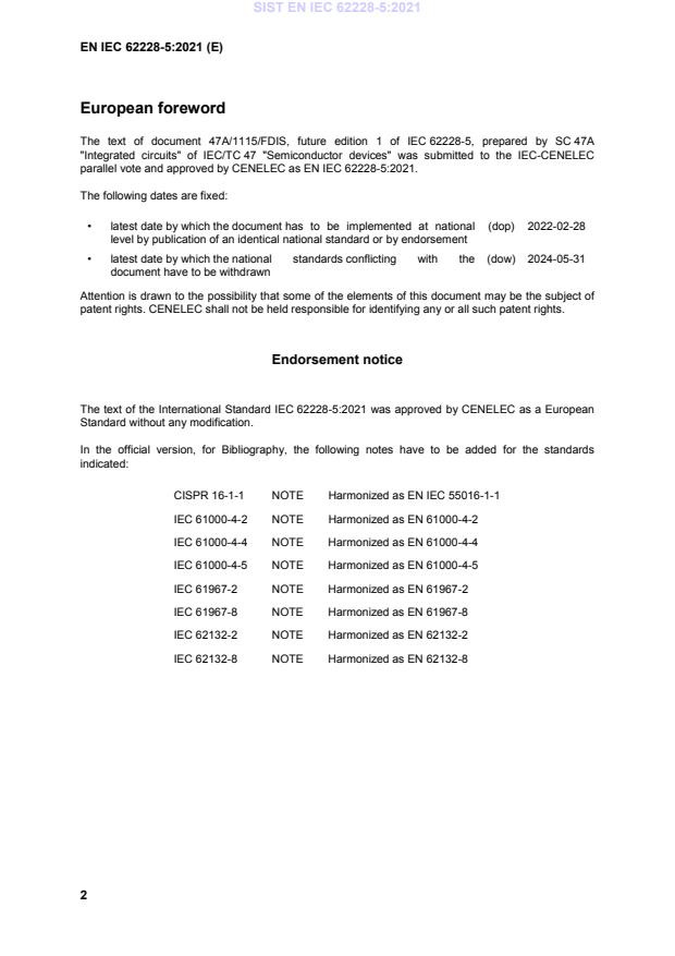 SIST EN IEC 62228-5:2021 SIST EN IEC 62228-5:2021 - BARVE - Page 4 preview