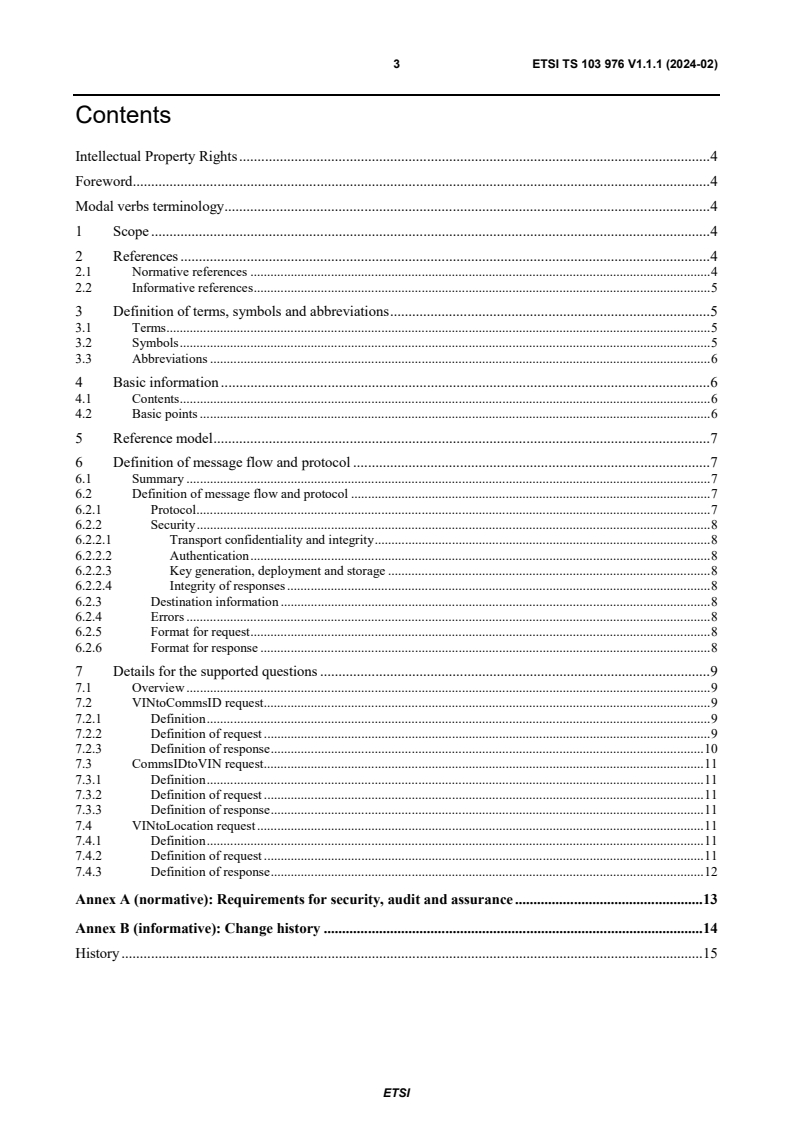 ETSI TS 103 976 V1.1.1 (2024-02) ETSI TS 103 976 V1.1.1 (2024-02) - LEA support services; Interface for Lawful Disclosure of vehicle-related data