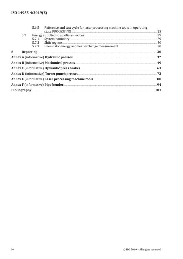 ISO 14955-4:2019 ISO 14955-4:2019 - Machine tools -- Environmental evaluation of machine tools - Page 4 preview