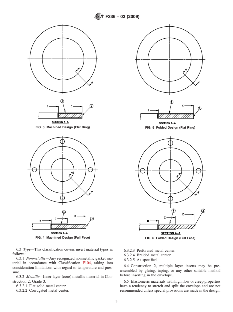 ASTM F336-02(2009) - Standard Practice for Design and Construction of Nonmetallic Enveloped Gaskets for Corrosive Service