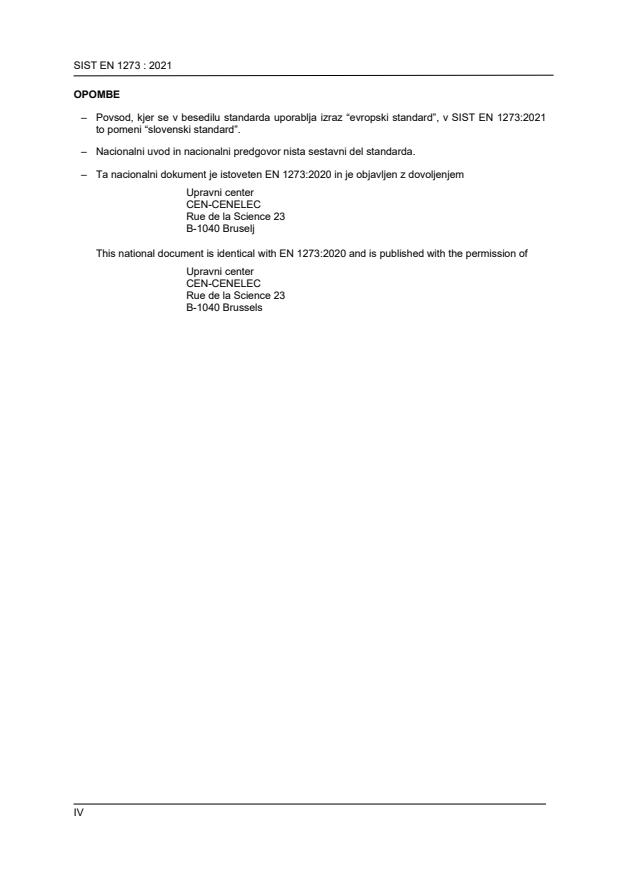 SIST EN 1273:2021 SIST EN 1273:2021 - BARVE - Page 4 preview