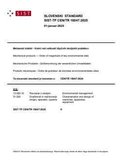 SIST-TP CEN/TR 18047:2025 - BARVE - Page 1 preview