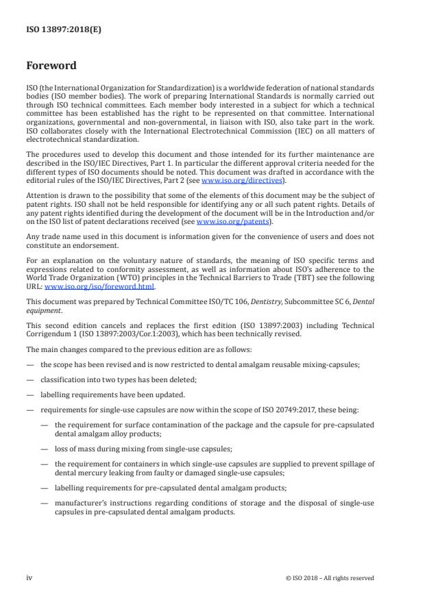 ISO 13897:2018 ISO 13897:2018 - Dentistry -- Dental amalgam reusable mixing-capsules - Page 4 preview