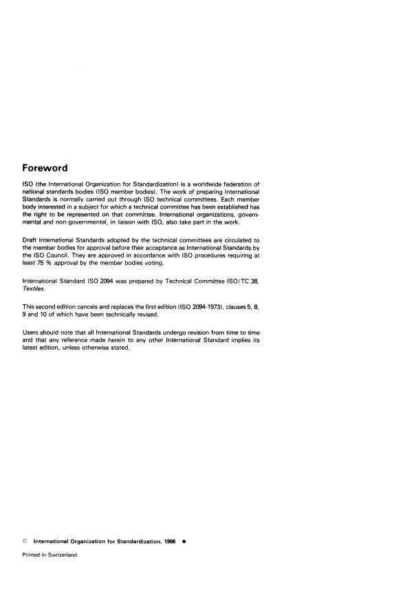 ISO 2094:1986 ISO 2094:1986 - Textile floor coverings -- Determination of thickness loss under dynamic loading - Page 2 preview