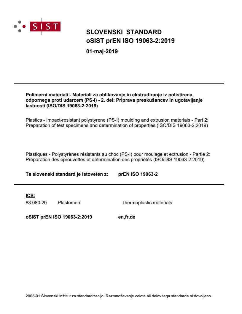 prEN ISO 19063-2:2019