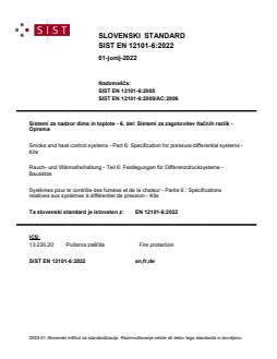 EN 12101-6:2022 EN 12101-6:2022 - Page 1 preview