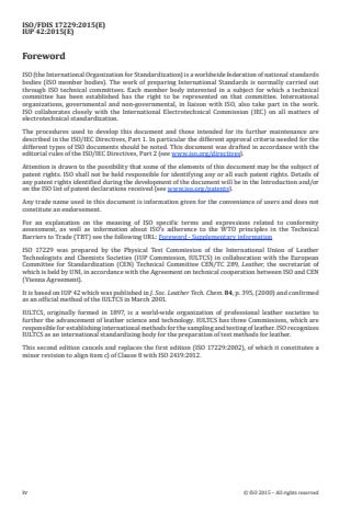 ISO 17229:2016 ISO 17229:2016 - Leather -- Physical and mechanical tests -- Determination of water vapour absorption - Page 4 preview