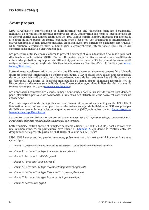 ISO 10889-6:2016 ISO 10889-6:2016 - Porte-outil à queue cylindrique - Page 4 preview
