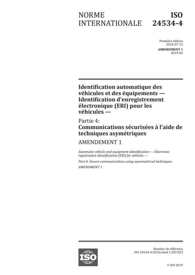 ISO 24534-4:2010/Amd 1:2019