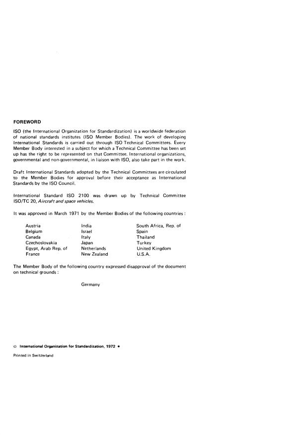 ISO 2100:1972 ISO 2100:1972 - Tests for aircraft electrical plug and socket connectors - Page 2 preview